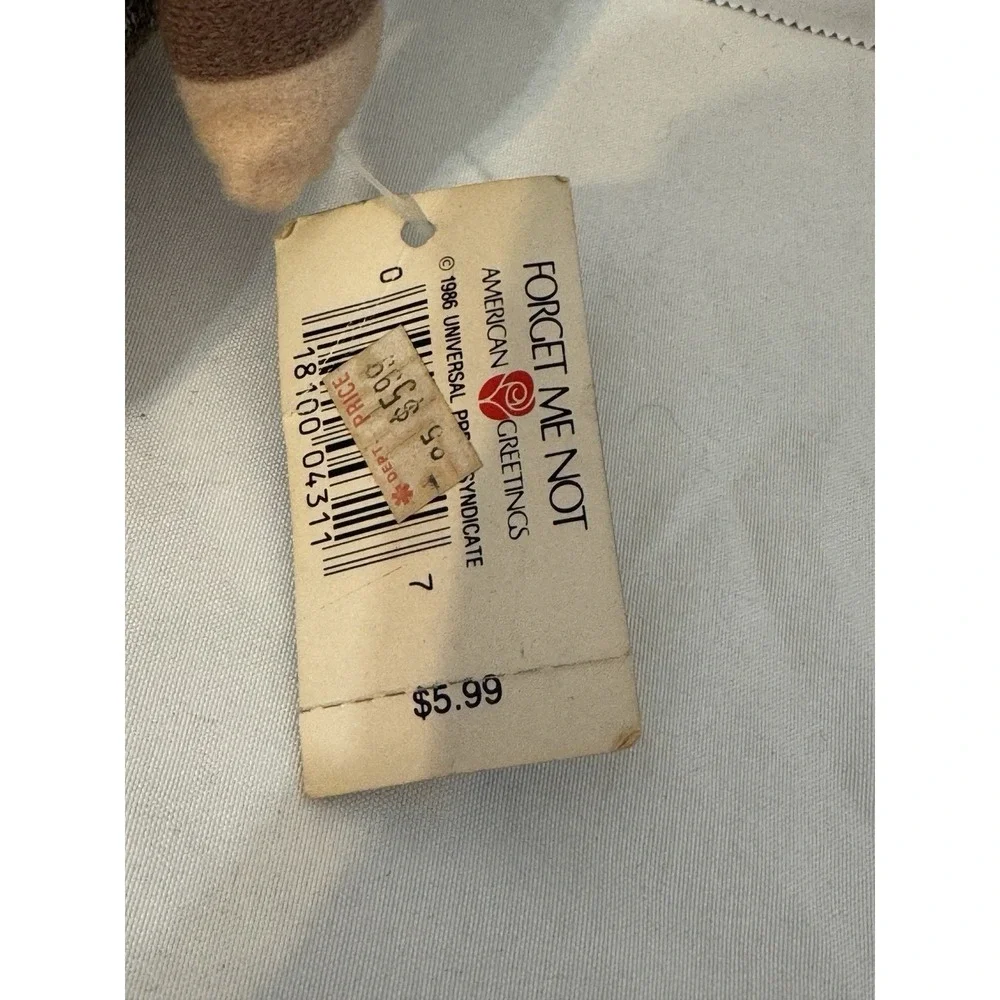 Vintage Ziggy Plush Doll Class of 1990 with Hoodie & Tag American‎ Greetings